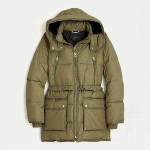 J. Crew Long Chateau Puffer Parka in Size XXSP (Extra Extra Small Petite), NWT!